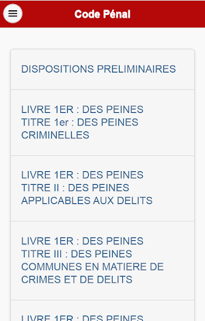 Code Pénal du Mali Screenshot 0