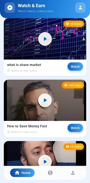 Fin : Watch Vid & Earn Money Screenshot 0