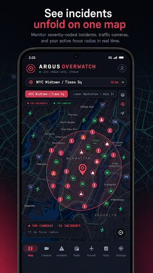 ARGUS Overwatch: Live Alerts Screenshot 1