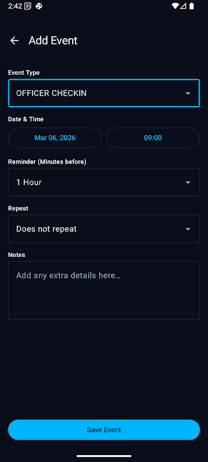 Probation & Parole Tracker Screenshot 2