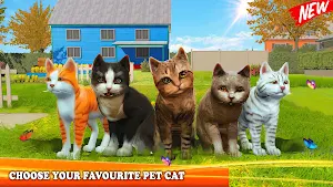 Pet Cat Simulator Family Game Home Adventure Screenshot 2