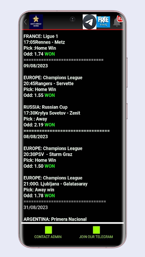 Great Correct Score Screenshot 2