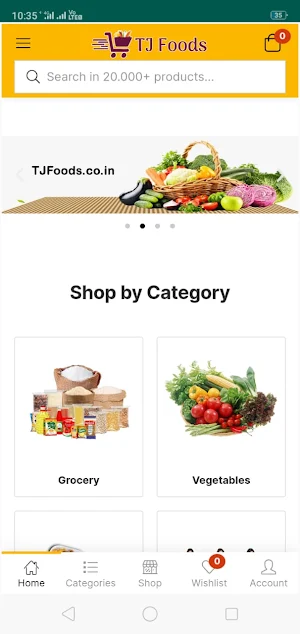 tjfoods.co.in Screenshot 0