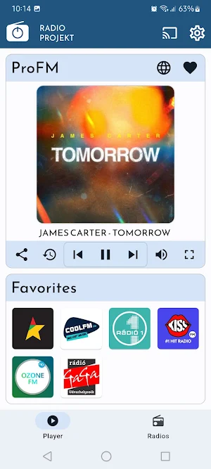 Radio Projekt: Online stations Screenshot 2