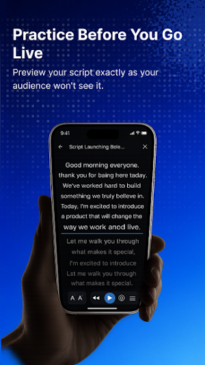 Clean Teleprompter Screenshot 1