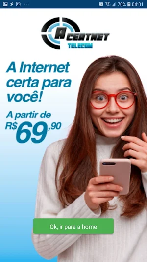 AcertNet Telecom - Aplicativo oficial Screenshot 2