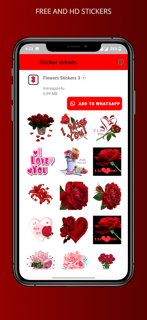 Flowers Animated Stickers Screenshot 3