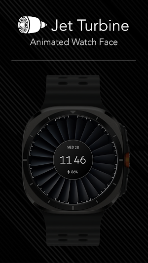 Jet Turbine Animated Watchface Screenshot 3