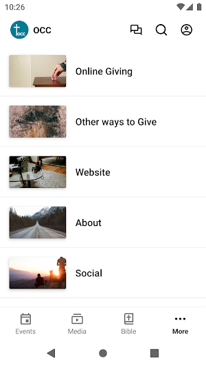Osseo Community Church Screenshot 2