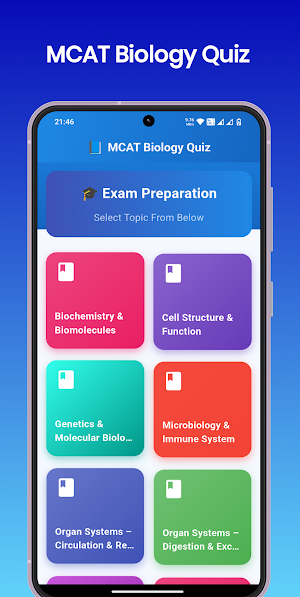 MCAT Biology Quiz Screenshot 0