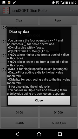 DiceRoller by nandSOFT Screenshot 3
