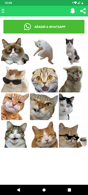 Stickers de gatos graciosos Screenshot 2