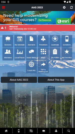 AAG Meetings Screenshot 1