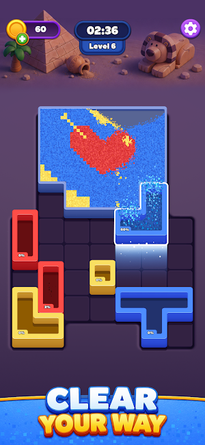 Color Sand: Fill The Blocks Screenshot 1