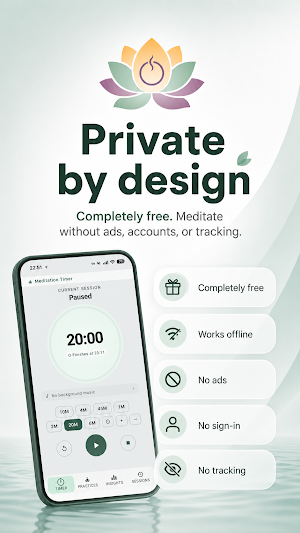 Meditation Timer - No Ads Screenshot 0