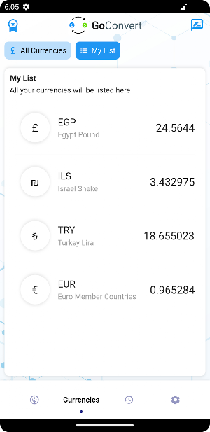 GoConvert - Currency Converter Screenshot 3