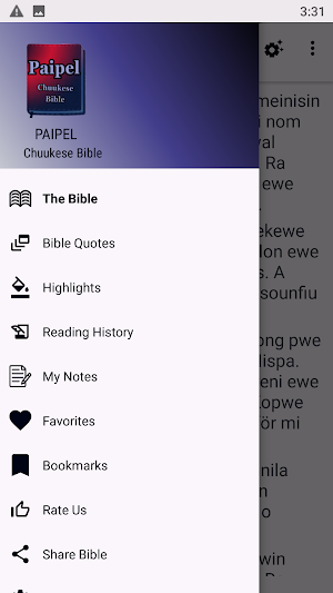 Paipel Chuukese Bible Gotmoti Screenshot 0