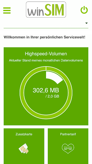 winSIM  Servicewelt Screenshot 0