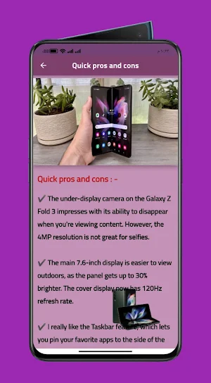Galaxy Z Fold review Screenshot 1