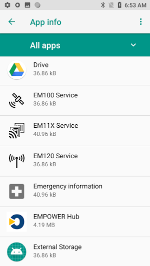 EMPOWER EM11X Service Screenshot 1