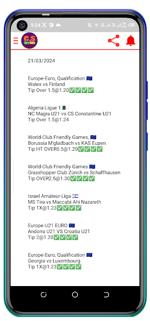 Correct Score :- Sure Odds. Screenshot 1