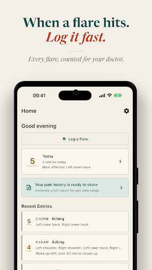 Pain Journal: Symptom Tracker Screenshot 2