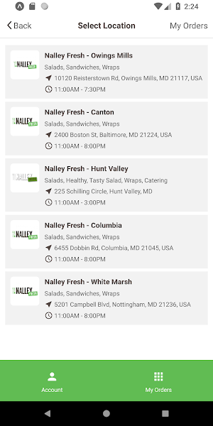 Nalley Fresh Order Online Screenshot 1