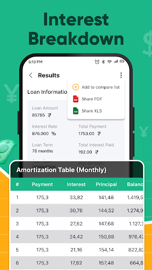 EMI Calculator Money Tools Screenshot 1