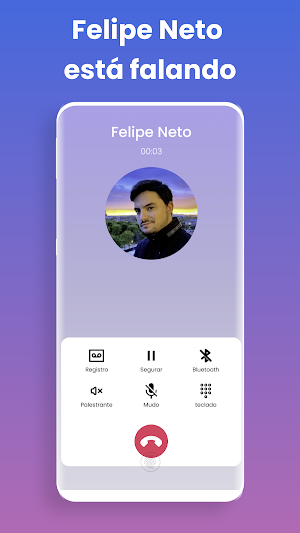 Felipe Neto Fake Call, Chat Screenshot 2