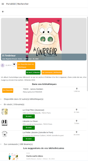 ParisBibli Screenshot 1