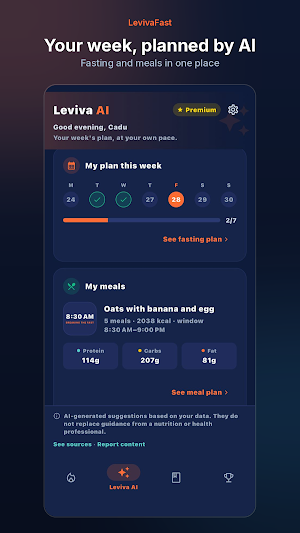 LevivaFast: Fasting Tracker Screenshot 2