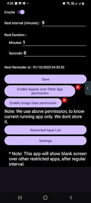 AirBreak - Phone Usage Limiter Screenshot 2