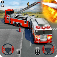 Modern Firefighter Fire Truck Driving Simulator