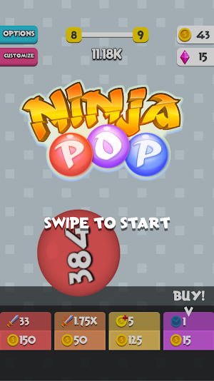 Ninja Pop! Screenshot 0
