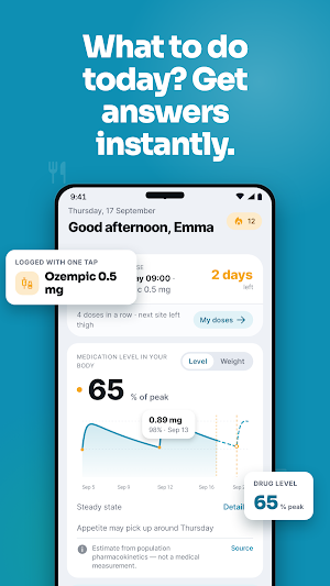 GLPMate: GLP-1 & Shot Tracker Screenshot 1