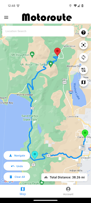 Motoroute Screenshot 2