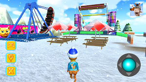 Cat Theme & Fun Ice Park Gold Screenshot 2