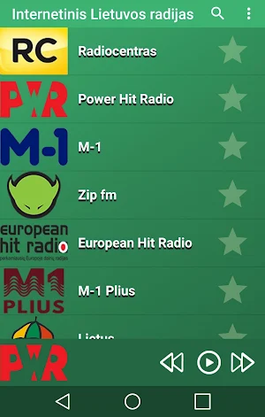Lithuanian radio stations Screenshot 2