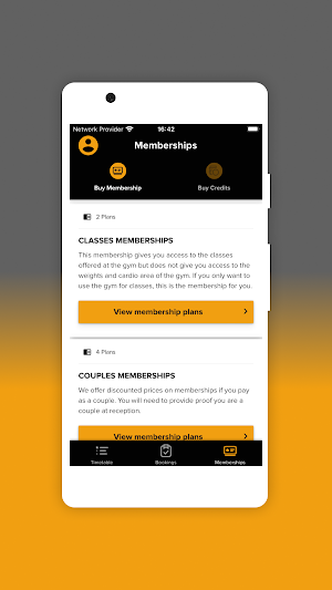 Physique Gym App Screenshot 2