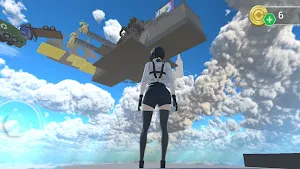3D runner in sky - go only up! Screenshot 2
