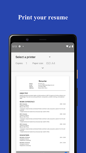 Resume Builder: Smart CV Maker Screenshot 3