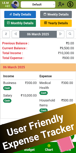 Income Expense Manager - A2Z Screenshot 0