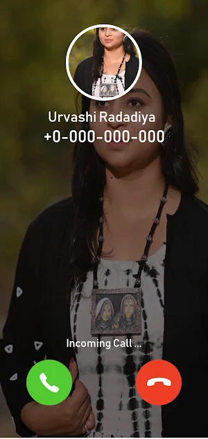 Urvashi Radadiya Video Call Screenshot 2