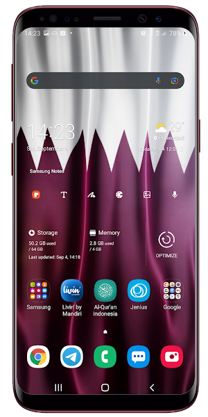 Qatar Flag Live Wallpaper Screenshot 2