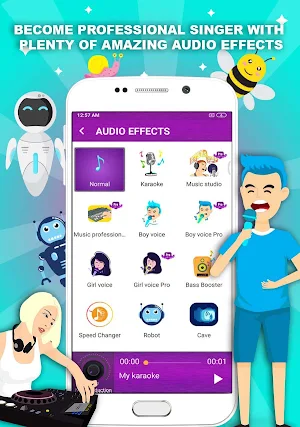 Voice changer - Music recorder with effects Screenshot 0