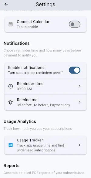 Subscription Alert Screenshot 2