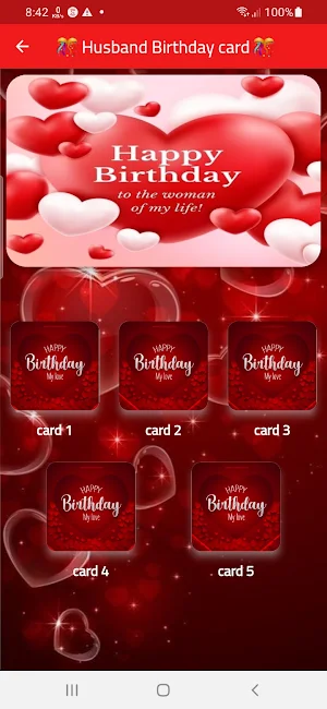 husband Birthday wishes Screenshot 1