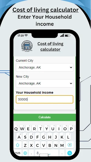 Cost of Living Calculator Screenshot 2