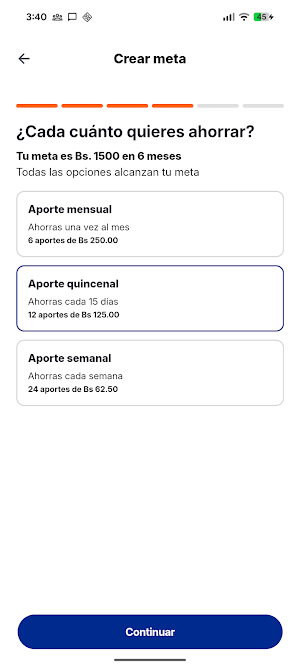 MetaAhorro Screenshot 2