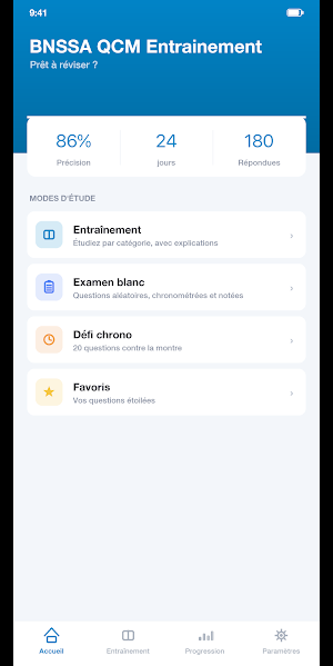 BNSSA QCM Entrainement Screenshot 0